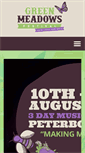 Mobile Screenshot of greenmeadowsfestival.org