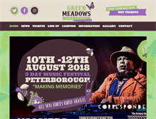Tablet Screenshot of greenmeadowsfestival.org